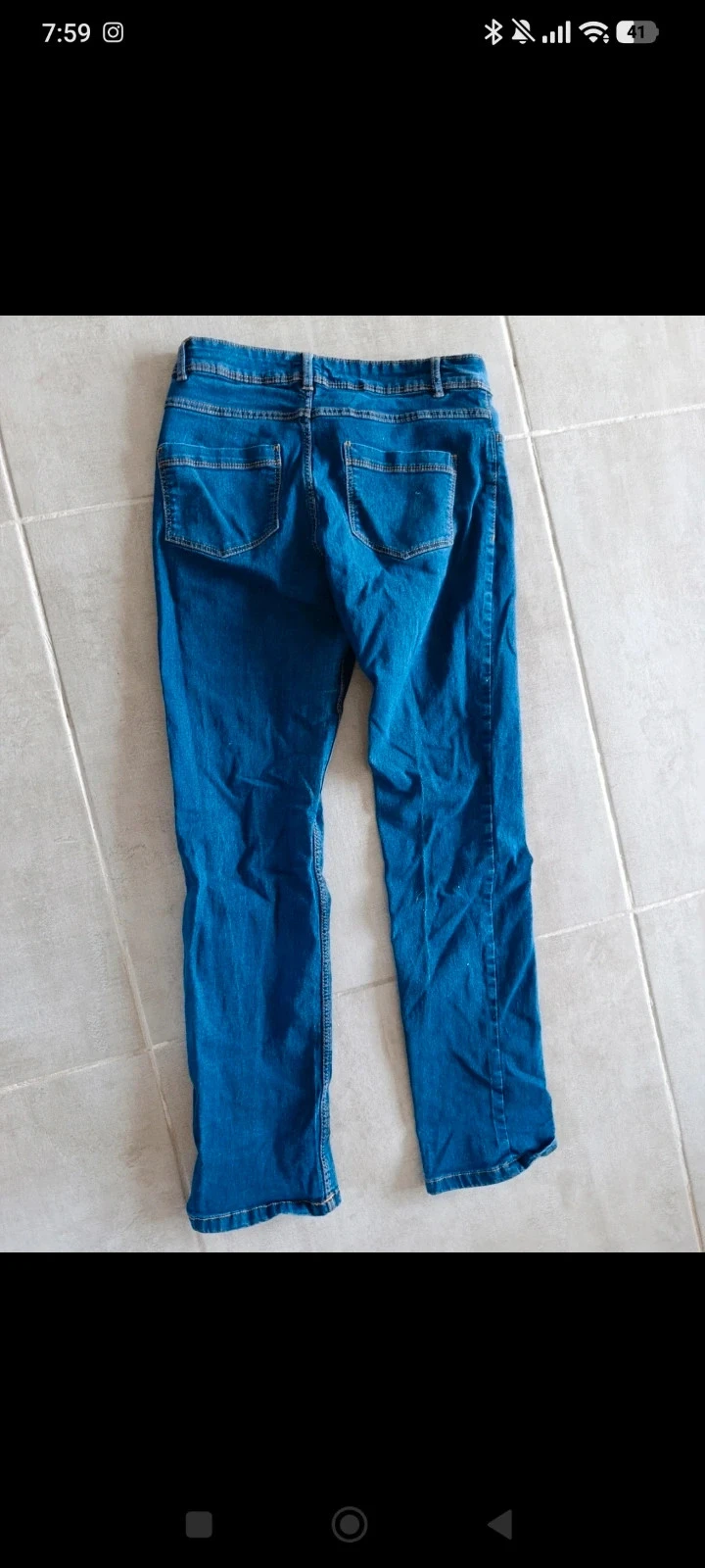 Jean Tissaia mujer T40 azul – Corte recto/slim – Stretch – photo 6